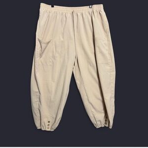 Shein Curve 4XL Beige Harem Jogger Pants Baggy Parachute Cargo Streetwear EUC